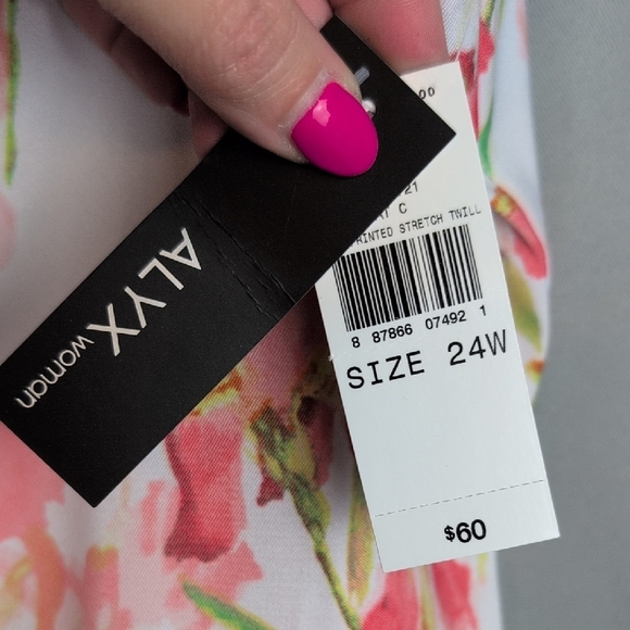 Alyx Floral Midi Dress - Pink and White - Picture 7 of 7